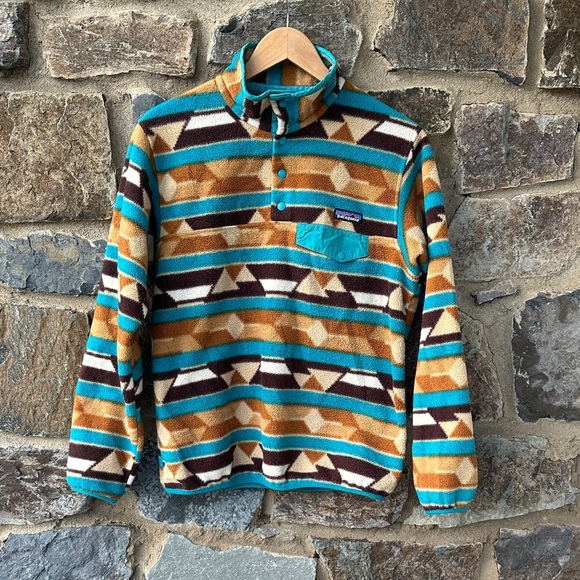 Patagonia Women's Lightweight Synchilla Snap-T Pullover in Guatemala Tango Small - Picture 4 of 8